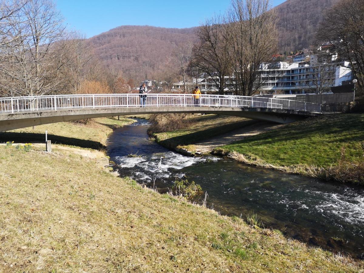 Ferienwohnung Im Haus Lotus Mit Grossem Balkon Und Garten Bad Urach Exteriör bild